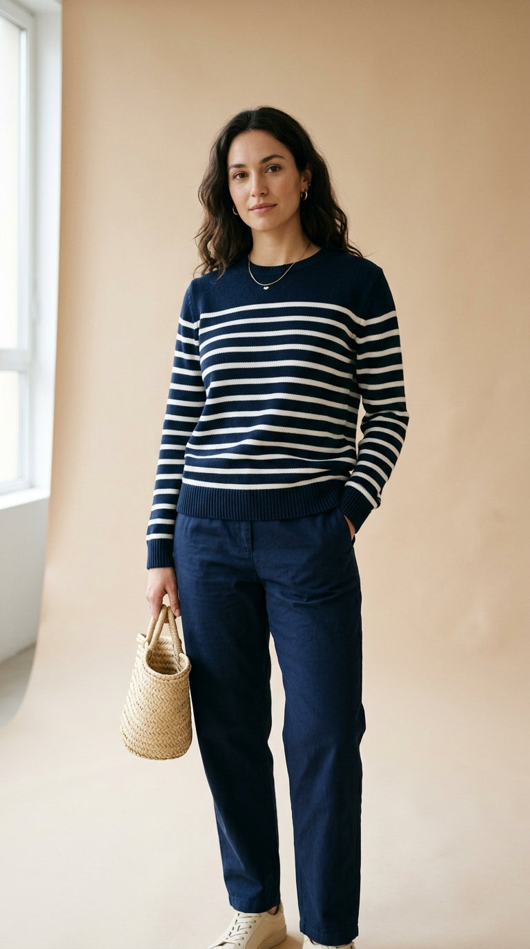 Maglione a righe marinière