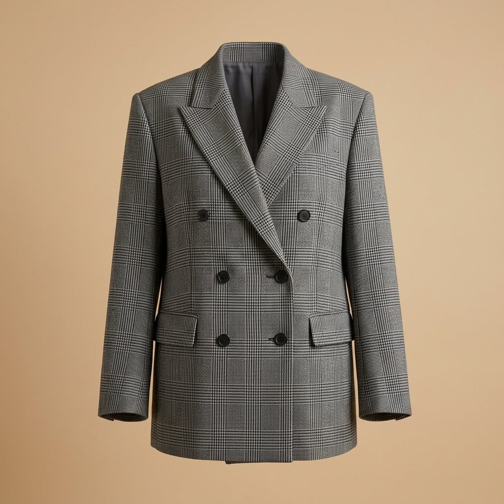Blazer oversize principe di Galles