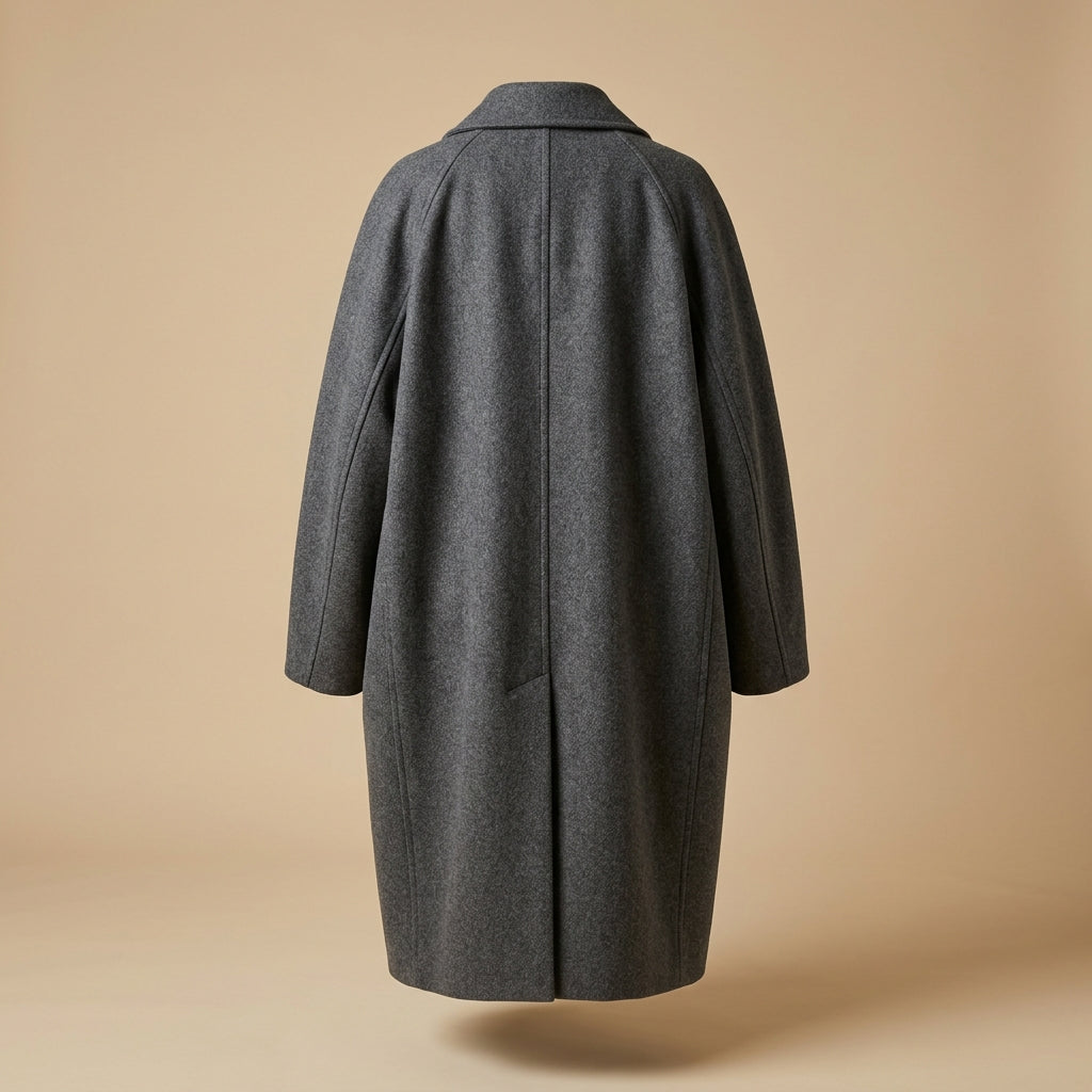 Cappotto oversize grigio antracite