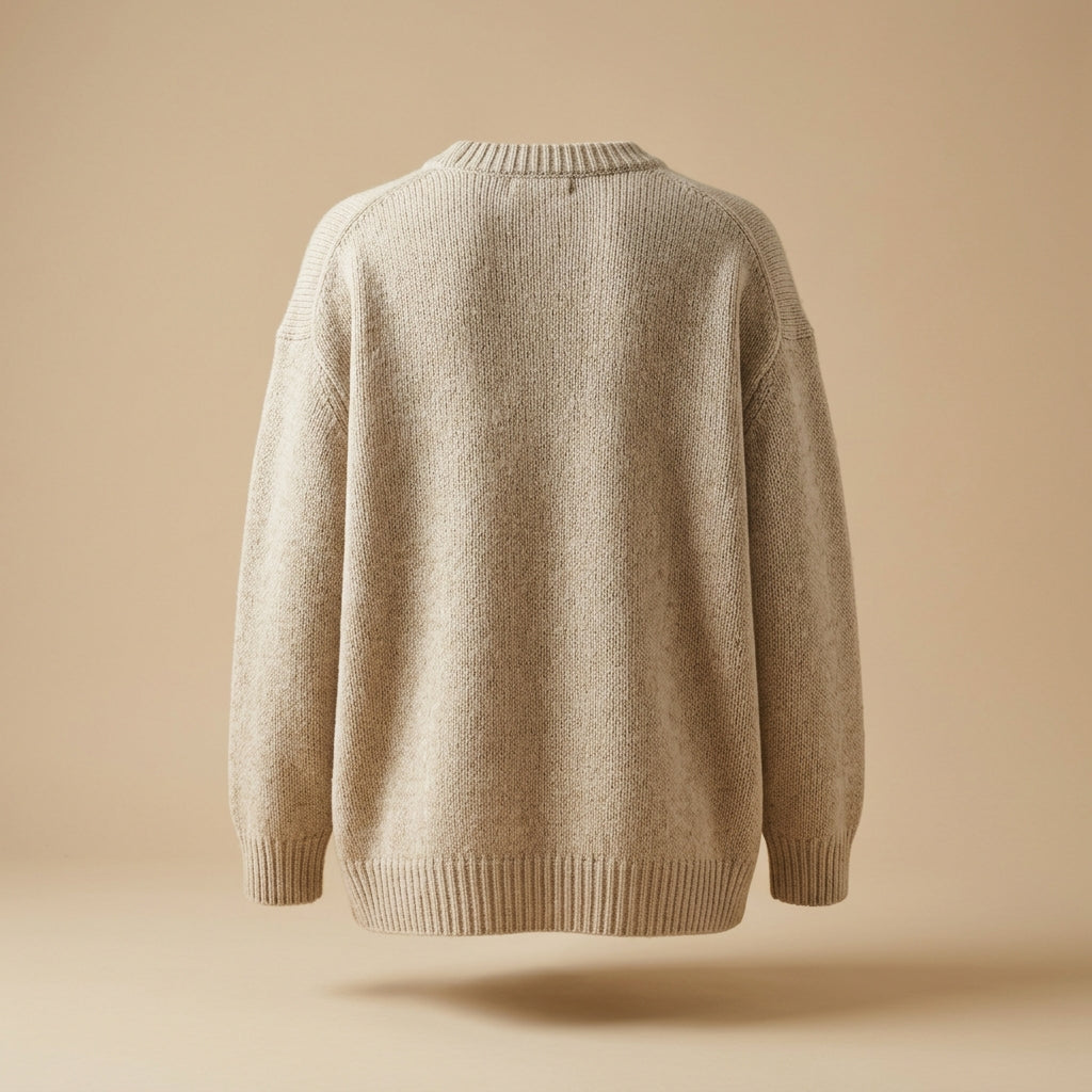 Maglione oversize color avena