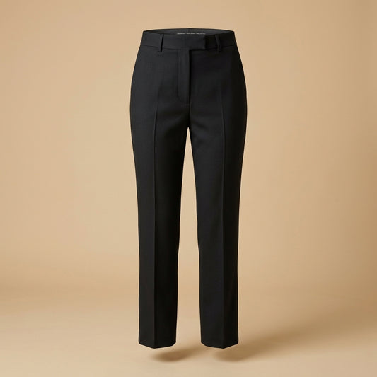 Pantalone sartoriale a vita alta nero