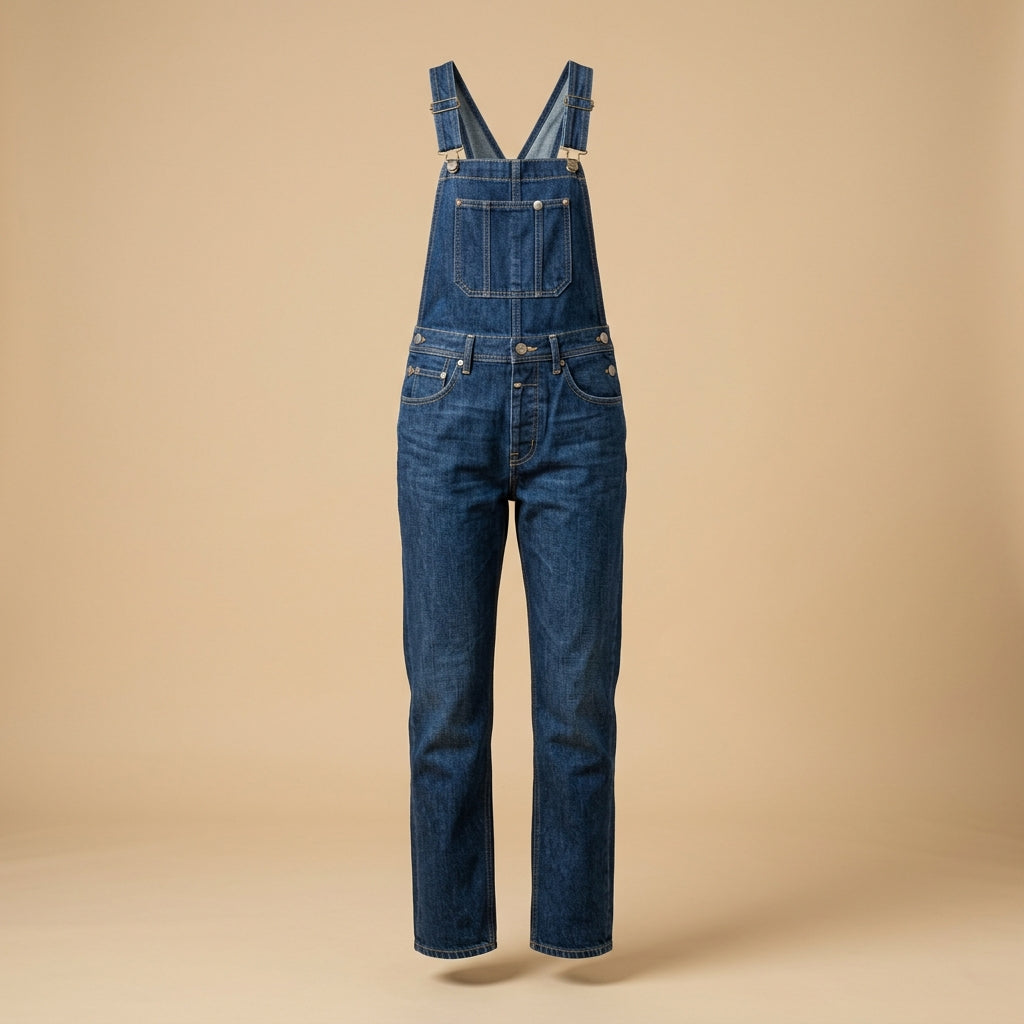Salopette in denim grezzo
