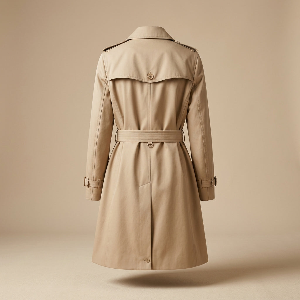 Trench beige doppiopetto